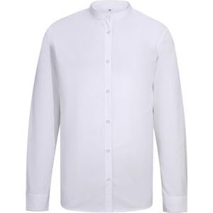 MISEMIYA Dameshemd met lange mouwen – Gastleruniform voor dames – 7271, Wit, S