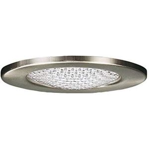 Paulmann 98449 meubelinbouwlamp Micro Line Structuur inbouwspot plat inbouwspot max. 1x20W lamp bedrijfsspanning 12V G4 metaal ijzer geborsteld