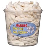 Haribo Schuim Witte Muizen - silo 150 stuks - Doos 6 silo's