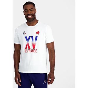 Le Coq Sportif Uniseks T-shirt, Wit, XS