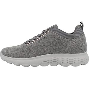 Geox D Spherica Dames Sneaker, Antraciet, 37 EU