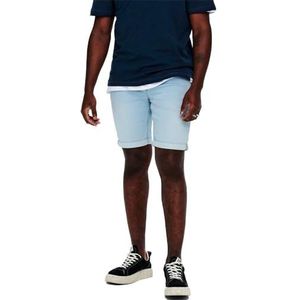 ONLY & SONS Jeansshorts voor heren, Denim Blauw, L