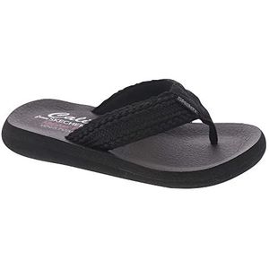 Skechers Cali Women's Dames Asana-Hidden Valley Flipflop, zwart, 39 EU