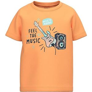 Bestseller A/S Baby Jongens Nmmjarrie Ss Top Box T-shirt, Mock Oranje, 98 cm