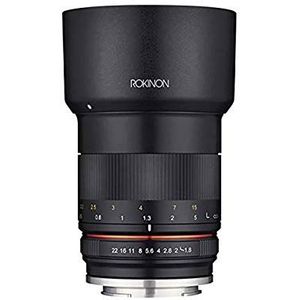 Rokinon 85mm f/1.8 handmatige scherpstellens voor Sony E-mount Nex-serie camera's - zwart