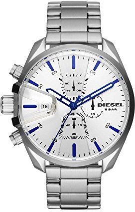 Polshorloge - Zilver - Roestvrij Staal - Chronograaf - Waterdicht tot 50 m