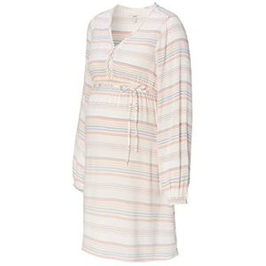ESPRIT Maternity Dress Woven Nursing Lange Mouwen Stripe, wit - 124, 34