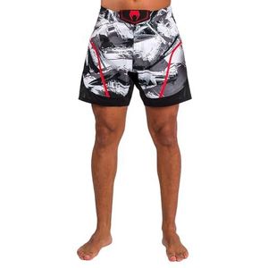 Venum Heren Electron 3.0 Fight Shorts, Grijs/Rood, Medium, Grijs/Rood, M