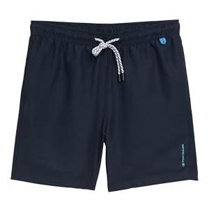 TOM TAILOR Zwemshorts voor heren, effen kleuren, 10668 - Sky Captain Blue, XL