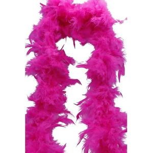 UV FLOOR - Boa van neonveren – premium kwaliteit – fluorescerend accessoire – feest – kostuum – 1,80 m – neonroze