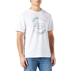 Kaporal Cole T-shirt voor heren, Wit, 3XL