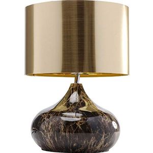 Kare Design tafellamp Mamo Deluxe, bureaulamp edel, bedlampje goud, meerkleurig, (H/B/D) 41x30x30cm