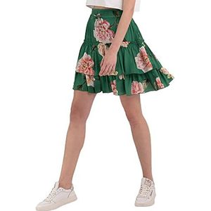 Replay Damesrok, 010 donkergroen/veelkleurig, M