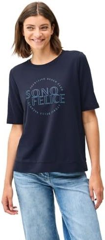 Cecil - T-shirt - Urban Navy Blue - Artwork