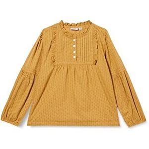 Noa Noa miniature Girl's Mini Girl SophiaNNM Shirt, Print Golden Brown, 104/4Y