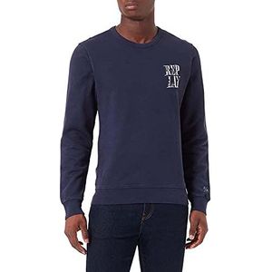Replay Heren M6272 Sweatshirt, 085 Blue, M