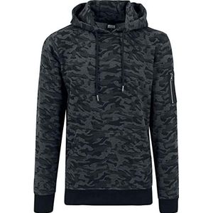 Urban Classics Heren Sweat Camo Bomber Hoody capuchontrui, meerkleurig (Dark Camo 784), S