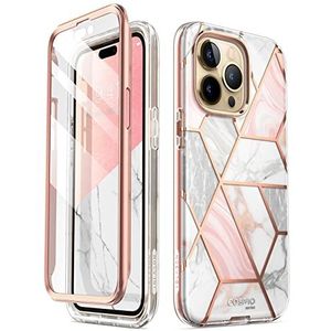 i-Blason Glitterhoes voor iPhone 14 Pro Max (6,7 '') telefoonhoes 360 graden case bumper beschermhoes cover [Cosmo] met displaybescherming 2022 editie (marmer)