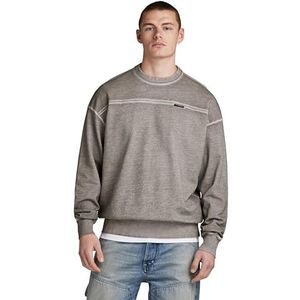 G-STAR RAW Garment Dyed Loose R Sw Sweater voor heren, grijs (Elephant Skin Gd D23881-d249-g107), S