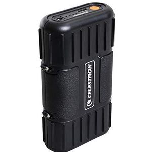 Celestron 18763 PowerTank Lithium LT Batterijset voor telescoop – Oplaadbare 12V-batterij voor automatische telescopen met een capaciteit van 8 uur/73,3 Wh en 1 USB-poort, Zwart