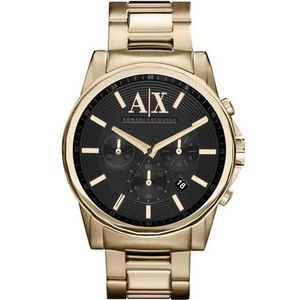 Armani Exchange Chronograph Gold-Tone roestvrijstalen horloge