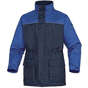 Delta Plus HELS2BRTM Parka van polyester gecoat met PVC, speciale bescherming tegen kou -20°C, marineblauw/koningsblauw, maat M, 10 stuks