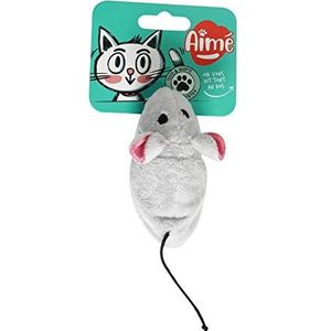 Aime Kattenspeelgoed, omkeerbaar, pluche, 2-in-1, muizen/vogels, grappig speelgoed voor katten, jachtspel.