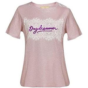 myMo Damesshirt met roze glitter, maat S, roze, glitter, S