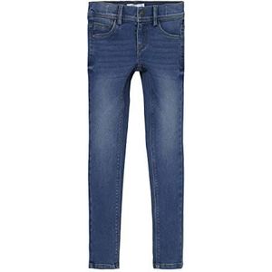 NAME IT Nkfpolly Dnmtax Pant Noos broek voor meisjes, blauw (medium blue denim), 116 cm