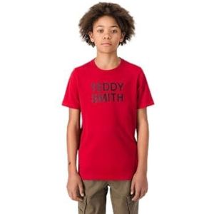 Teddy Smith, Ticlass 3 MC Jr T-shirt voor jongens, Jam Red, 6 Jaren