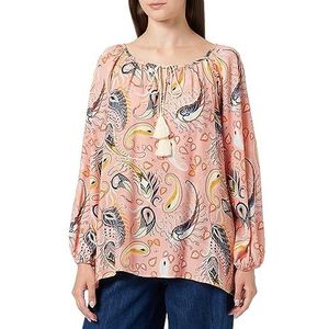 Sidona Dames blouse shirt 10130401, roze meerkleurig, XXL, Roze, meerkleurig., XXL
