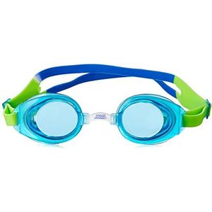 Zoggs Little Ripper Kids zwembril, UV-bescherming zwembril, glijbaan aanpassen split yoke kinderbril riem, mistvrije roze getinte zwembril lenzen, bril kinderen 0-6 jaar, aqua/groen