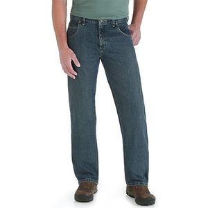 Wrangler Men's Rugged Wear Relaxed Straight Fit Jean,Blue,30x34