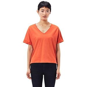 G-STAR RAW Joosa T-shirt met V-hals voor dames, Oranje (Acid Orange D19233-b771-b214), XS