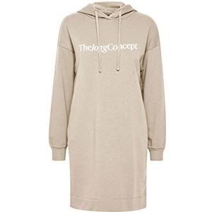 TheJoggConcept - JCSAFINE - Jurk - Doeskin - Sweatshirtjurk met Capuchon