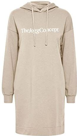 TheJoggConcept - JCSAFINE - Jurk - Doeskin - Sweatshirtjurk met Capuchon