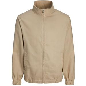 JACK&JONES PLUS JPRCCWINSTON Linen JKT PLS korte jas, White Pepper, 4XL, White Pepper, 4XL