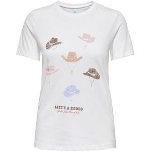 Onlkita Life Reg S/S Texana Top Box JRS, cloud dancer, S