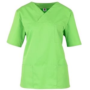 beb Basic Uniseks kimono korte mouwen 65% polyester 35% katoen dames heren, appelgroen, XS