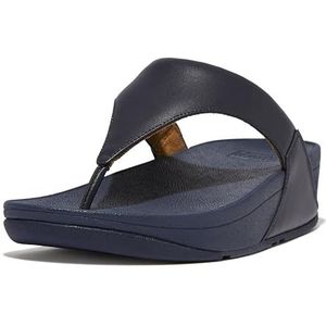 Fitflop Lulu lederen teenslippers voor dames, diepste blauw, 36 EU