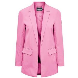 PIECES Vrouwelijke oversized blazer open, Begonia Pink, M