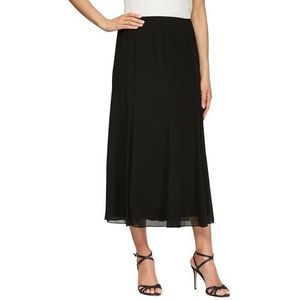 Alex Evenings womens Tea Length Dress (Petite Regular Plus Sizes) Skirt, Black, Small US