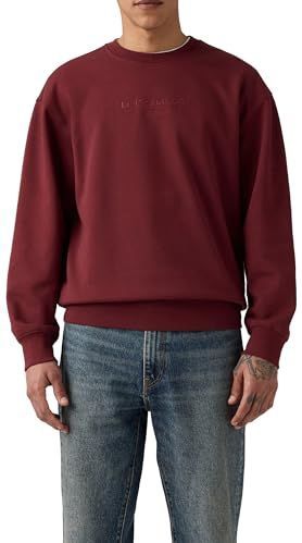 LEVI'S - Relaxed Graphic Crewneck Sweatshirt - Bordeaux - Sweatshirt