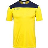 Uhlsport Offense 23 Poly T-shirt voor heren, limoengeel/marineblauw, XL