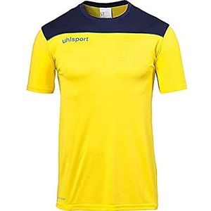 Uhlsport Offense 23 Poly T-shirt voor heren, limoengeel/marineblauw, XL