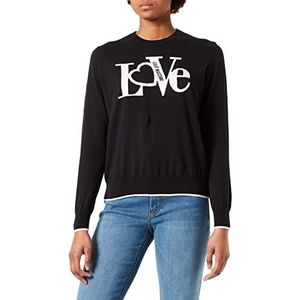 Love Moschino Dames with Love Jacquard Intarsia Pullover Sweater