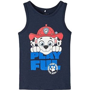 NAME IT Jongens Nmmjabil Pawpatrol Tank Top Noos Cplg onderhemd, Dark Sapphire, 104 cm