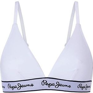 Pepe Jeans Pepe BH voor dames, wit, S, Kleur: wit, S