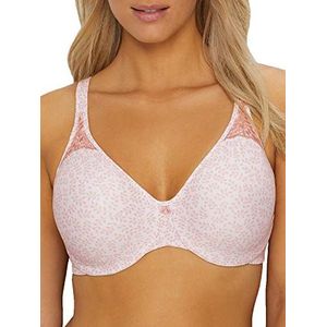 Bali Women's Passion for Comfort Minimizer Bra, Pink Leaf Print, 42D