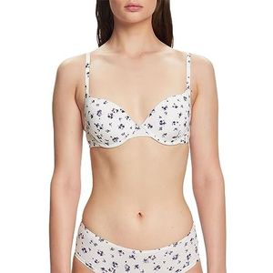 ESPRIT Gewatteerde beugelbeha van microvezel, off-white, 75C